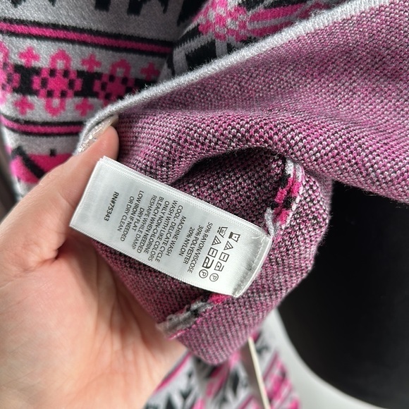 Joie Fair Isle Nordic Style Knit Sweater boxy cabin cottage mountains sz xl NWT - Picture 6 of 12